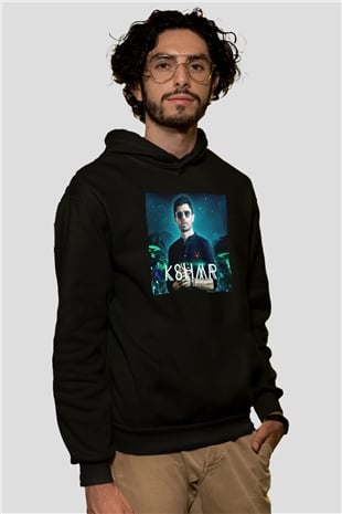 KSHMR Siyah Unisex Kapüşonlu Sweatshirt