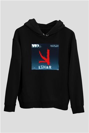 KSHMR Siyah Unisex Kapüşonlu Sweatshirt