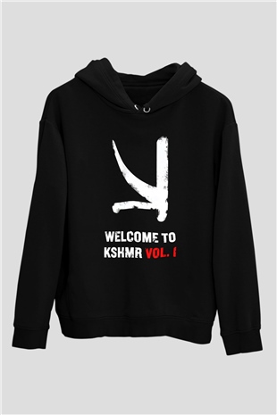 KSHMR Siyah Unisex Kapüşonlu Sweatshirt