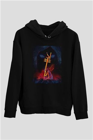 KSHMR Siyah Unisex Kapüşonlu Sweatshirt