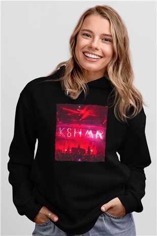 KSHMR Siyah Unisex Kapüşonlu Sweatshirt