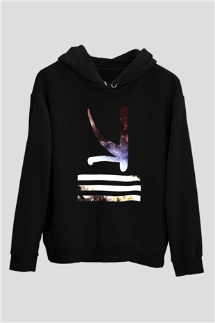 KSHMR Siyah Unisex Kapüşonlu Sweatshirt