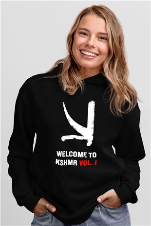 KSHMR Siyah Unisex Kapüşonlu Sweatshirt