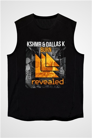 KSHMR Siyah Unisex Kolsuz Tişört