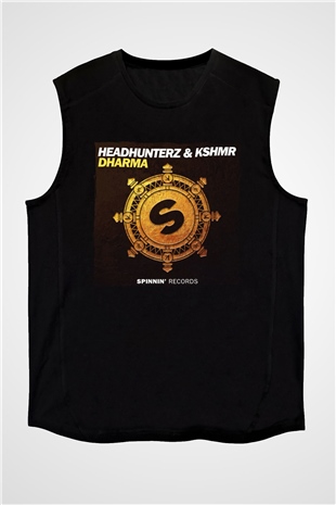 KSHMR Siyah Unisex Kolsuz Tişört