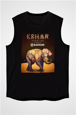 KSHMR Siyah Unisex Kolsuz Tişört