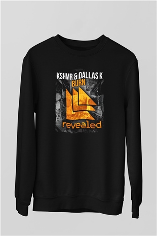 KSHMR Siyah Unisex Sweatshirt