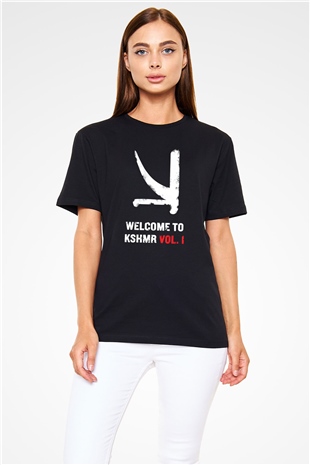 KSHMR Siyah Unisex Tişört T-Shirt - TişörtFabrikası