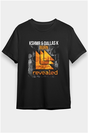 KSHMR Siyah Unisex Tişört T-Shirt - TişörtFabrikası
