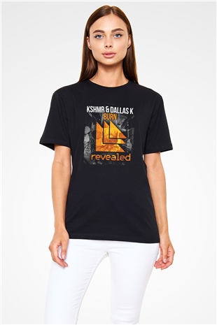 KSHMR Siyah Unisex Tişört T-Shirt - TişörtFabrikası