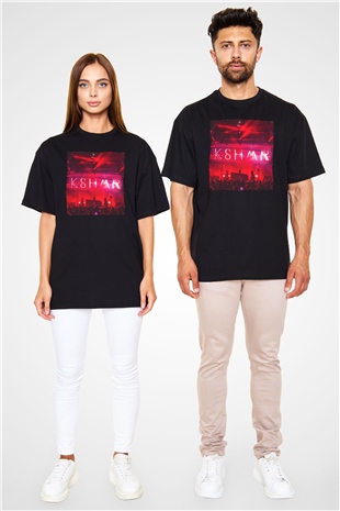 KSHMR Siyah Oversize Tişört Oversize T-shirt - TişörtFabrikası