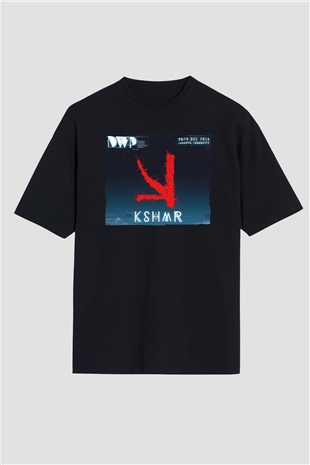 KSHMR Siyah Oversize Tişört Oversize T-shirt - TişörtFabrikası