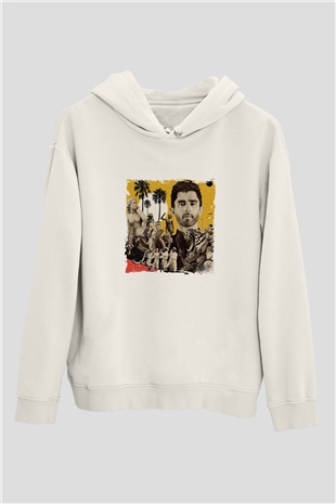 KSHMRBaskılı Beyaz Hoodie
