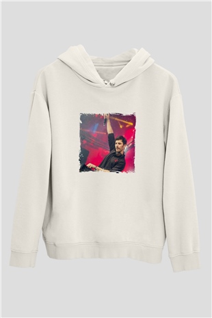 KSHMRBaskılı Beyaz Hoodie