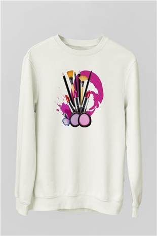 Kuaför Beyaz Unisex Sweatshirt