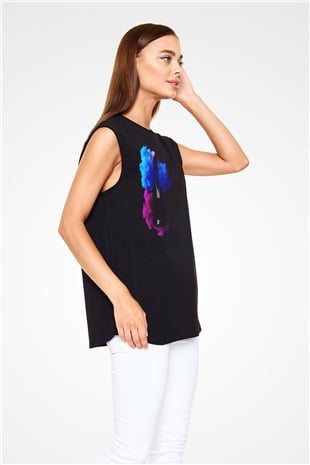 Kuaför Siyah Unisex Kolsuz Tişört