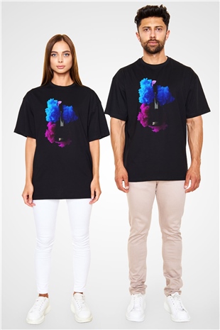 Kuaför Siyah Unisex Oversize Tişört T-Shirt