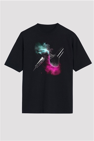 Kuaför Siyah Unisex Oversize Tişört T-Shirt