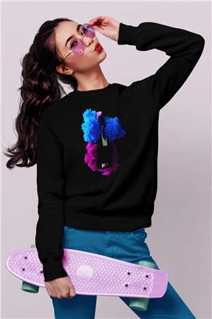 Kuaför Siyah Unisex Sweatshirt