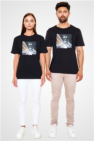 Kule Köprüsü Siyah Unisex Tişört T-Shirt - TişörtFabrikası