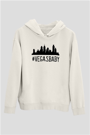 Kumarbaz Beyaz Unisex Kapüşonlu Sweatshirt