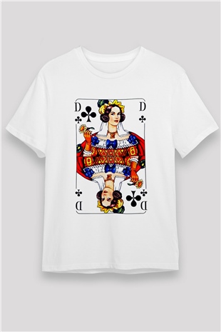 Kumarbaz Beyaz Unisex Tişört T-Shirt - TişörtFabrikası