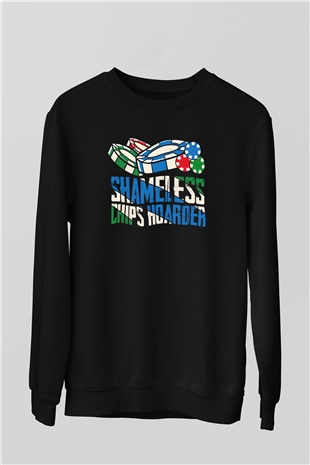 Kumarbaz Siyah Unisex Sweatshirt