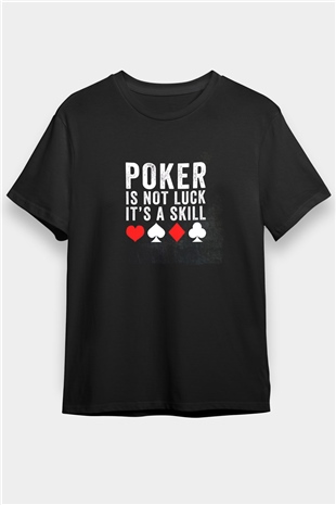 Kumarbaz Siyah Unisex Tişört T-Shirt - TişörtFabrikası