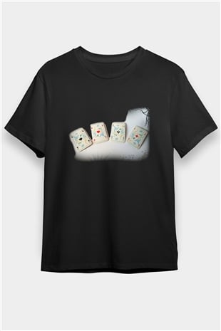 Kumarbaz Siyah Unisex Tişört T-Shirt - TişörtFabrikası