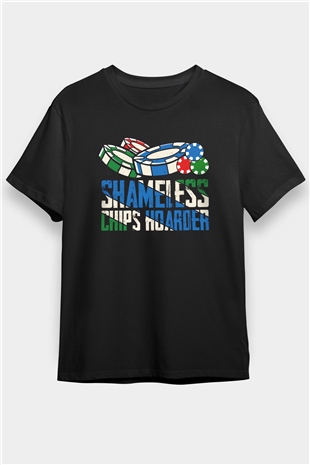 Kumarbaz Siyah Unisex Tişört T-Shirt - TişörtFabrikası