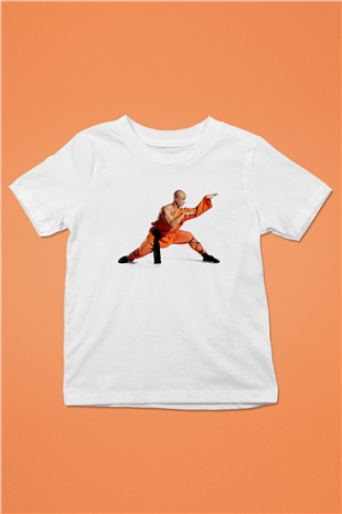 Kung Fu Beyaz Unisex Çocuk Tişört