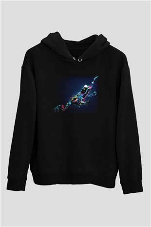 Kurbağa Siyah Unisex Hoodie