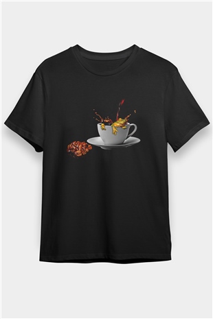 Kurbağa Siyah Unisex Tişört T-Shirt - TişörtFabrikası