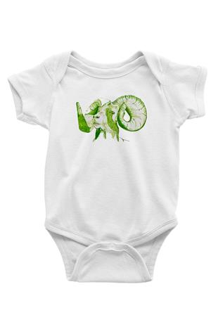 Kurban Bayramı Baskılı Beyaz Unisex Bebek Body - Zıbın