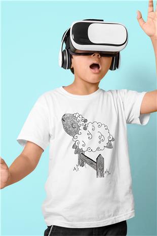 Kurban Bayramı Baskılı Beyaz Unisex Beyaz Çocuk Tişört - Tshirt