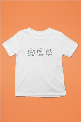 Kurban Bayramı Baskılı Beyaz Unisex Beyaz Çocuk Tişört - Tshirt