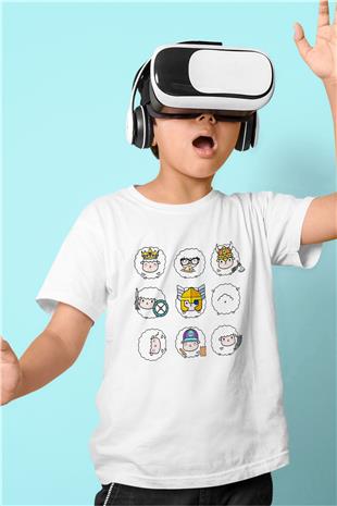 Kurban Bayramı Baskılı Beyaz Unisex Beyaz Çocuk Tişört - Tshirt