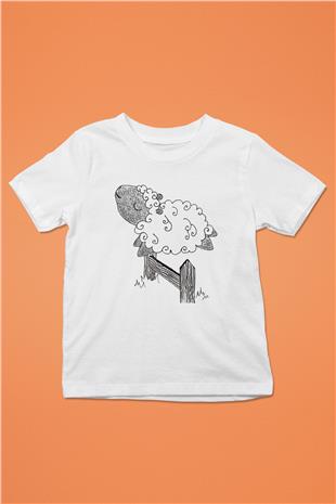 Kurban Bayramı Baskılı Beyaz Unisex Beyaz Çocuk Tişört - Tshirt
