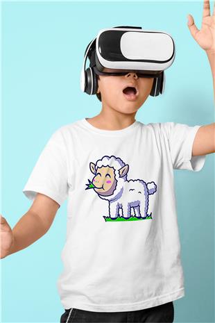 Kurban Bayramı Baskılı Beyaz Unisex Beyaz Çocuk Tişört - Tshirt