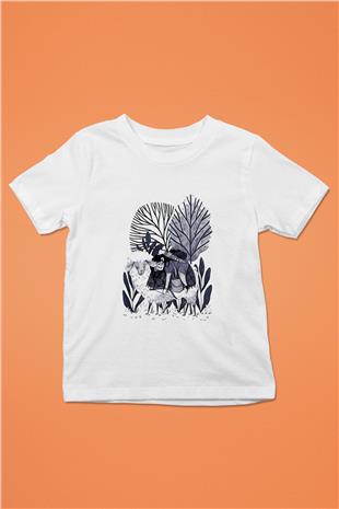 Kurban Bayramı Baskılı Beyaz Unisex Beyaz Çocuk Tişört - Tshirt