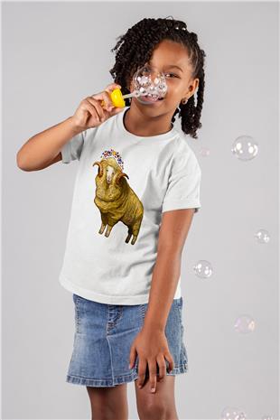 Kurban Bayramı Baskılı Beyaz Unisex Beyaz Çocuk Tişört - Tshirt