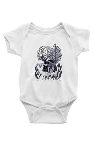 Kurban Bayramı Baskılı Beyaz Unisex Bebek Body - Zıbın
