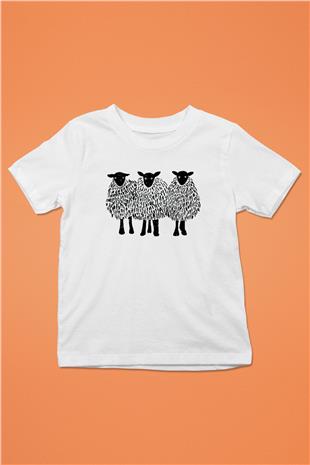 Kurban Bayramı Baskılı Beyaz Unisex Beyaz Çocuk Tişört - Tshirt