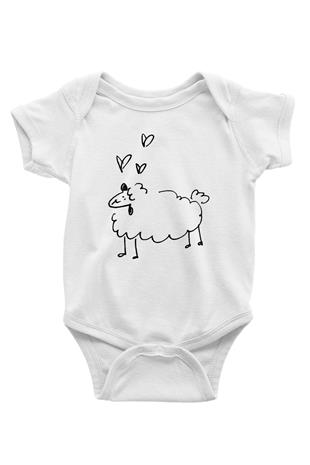 Kurban Bayramı Baskılı Beyaz Unisex Bebek Body - Zıbın