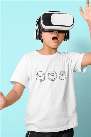 Kurban Bayramı Baskılı Beyaz Unisex Beyaz Çocuk Tişört - Tshirt