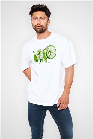 Kurban Bayramı Baskılı Beyaz Unisex Oversize Tişört - Tshirt