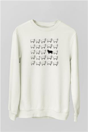 Kurban Bayramı Baskılı Beyaz Unisex Sweatshirt