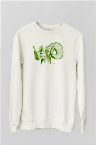 Kurban Bayramı Baskılı Beyaz Unisex Sweatshirt