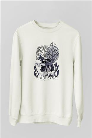 Kurban Bayramı Baskılı Beyaz Unisex Sweatshirt