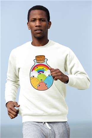Kurban Bayramı Baskılı Beyaz Unisex Sweatshirt